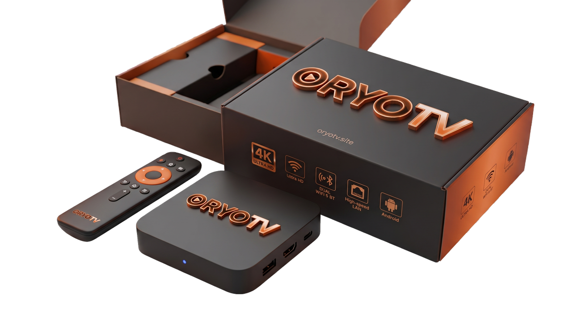 ORYOTV 8K/4K Android Box packaging